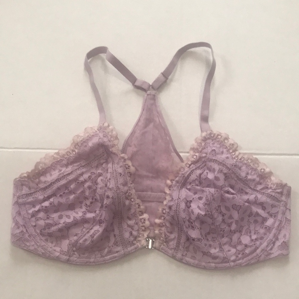 Victoria’s Secret lilac body by Victoria unlined plunge bra size 38DD